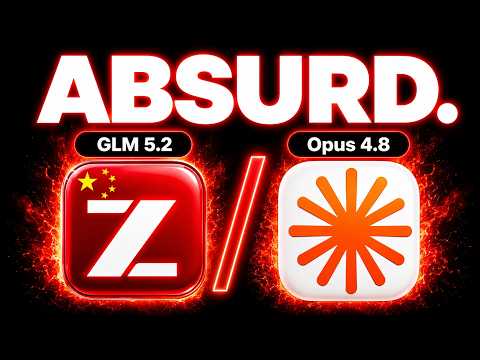 Video Thumbnail: GLM 5.2 + Claude Code is INSANE!