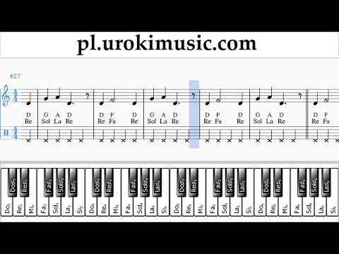 Nauka Gry Na Fortepianie (prawa ręka) Nicky Jam ft. Will Smith - Live It Up Nuty Poradnik um-ih463