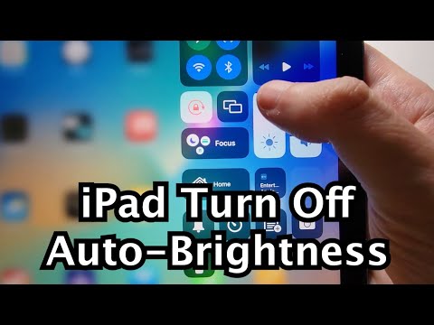 iPad How to Turn Off Auto Brightness & Change Brightness (10th Gen or Any)