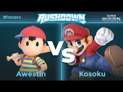 Rushdown 27 - Kosoku (Mario) vs TLOC | Awestin (Ness) Winners - SSBU