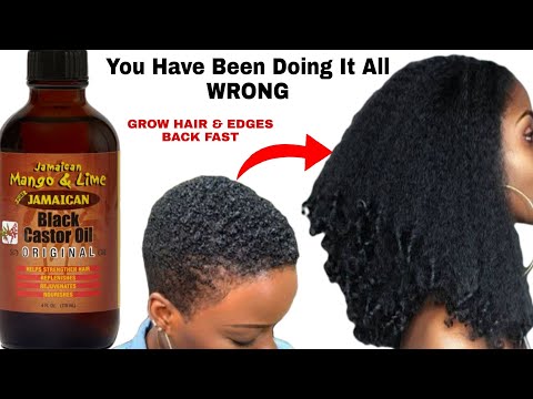 HOW TO USE JAMAICAN BLACK CASTOR OIL TO DOUBLE HAIR...
