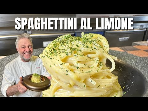 Spaghettini all'acqua di limone, olio e provolone del monaco - Le ricette di Peppe Guida