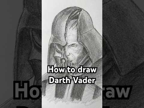 How to draw Darth Vader! Easy! #art #starwars #anakinskywalker #darthvader