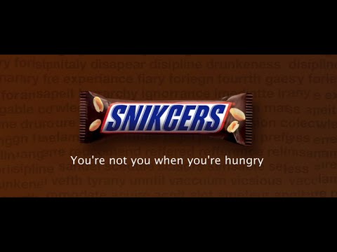 Marketing Assignment on Snickers: You're not you when you're hungry