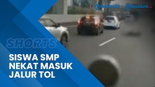 Siswa SMP Mengendarai Motor Nekat Masuk Jalan Tol Berujung Tertabrak Mobil, Diduga Salah Pilih Rute