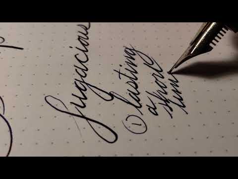 Pilot Justus 95 fountain pen - writing