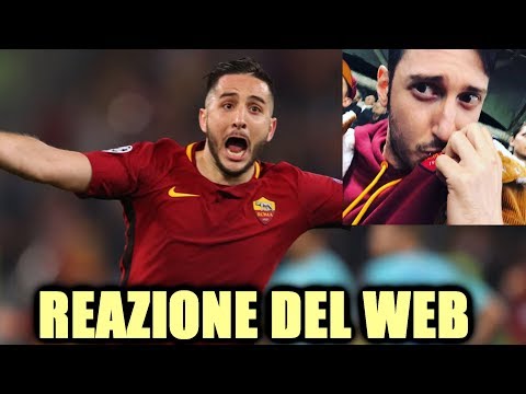 ROMA BARCELLONA 3-0 IN SEMIFINALE ! - Reazione dei Tifosi del Web (ho pianto)