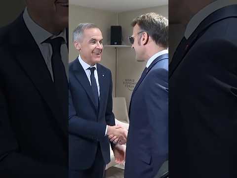 France's Macron Meets Canada's Carney at Davos
