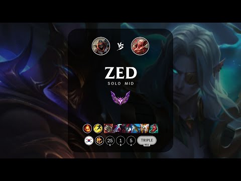 Zed Mid vs Vladimir - KR Master Patch 13.8