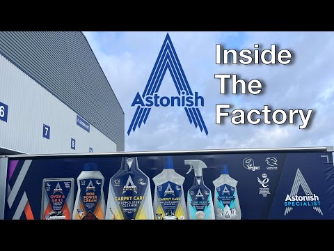What goes on inside a cleaning product factory? Welcome to Astonish! We make cleaning products!
