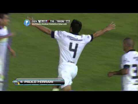 Gol de Ferrari. Central 1 - Tigre 0. Fecha 7. Torneo Final 2014. Fútbol Para Todos
