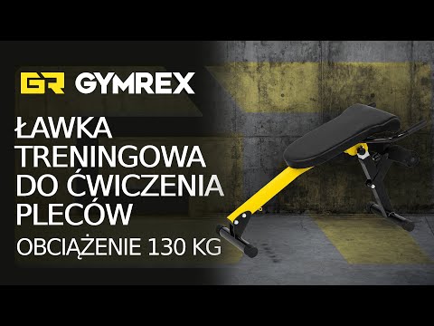 Video - Ławka treningowa do ćwiczenia pleców - 130 kg