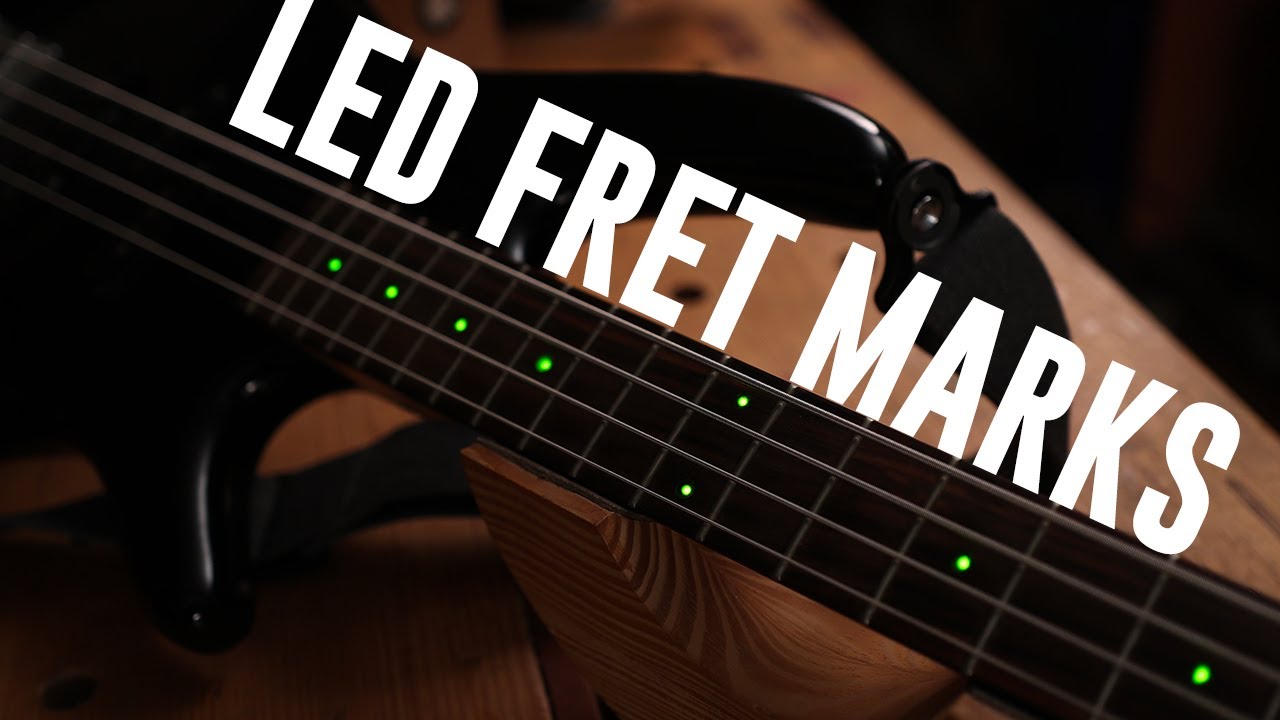 How to install LED FRET MARKERS in a guitar/bass. A Fun Weekend Projects with tchiks guitars