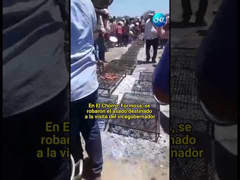En El Chorro, Formosa, se robaron el asado destinado a la visita del vicegobernador
