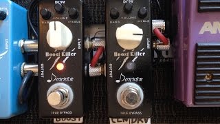 Video thumbnail for Donner Boost Killer Demo Xotic RC Booster Clone by Rob C Music