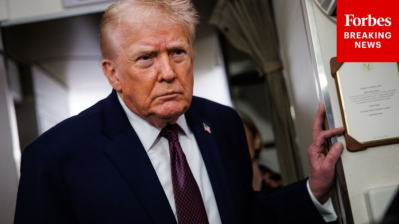 Video | BREAKING NEWS: Trump Takes Questions About Iran War, Oil Prices On Air Force One Flight To JBA