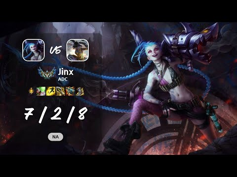 Jinx ADC vs Nilah - NA Challenger Patch 13.8