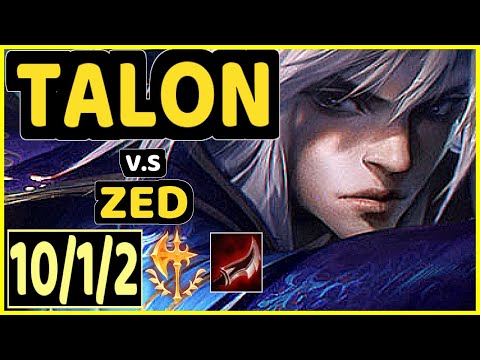 YAMIKAZE (TALON) vs ZED - 10/1/2 KDA MID CHALLENGER GAMEPLAY - NA
