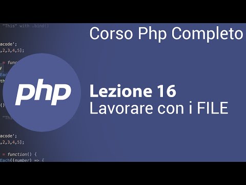 PHP Tutorial Italiano 16 - Leggere e scrivere File in Php