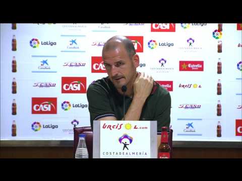 Rueda de prensa de Soriano tras el UD Almería vs Rayo Vallecano (3-0)