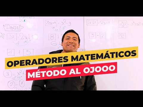 OPERADORES MATEMÁTICOS | MÉTODO del PANZAS!!! que te hará resolver en un solo PASO!!!
