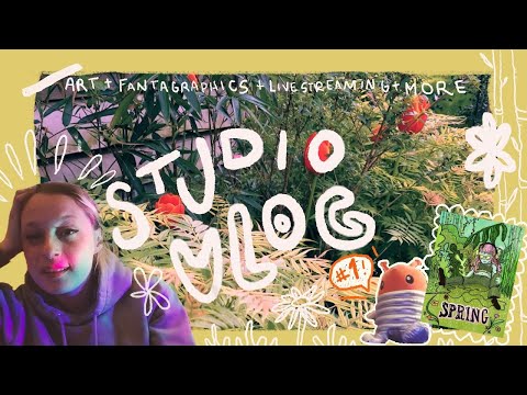 Art Studio Vlog 01: ⚡️ Art, Fantagraphics & Live Streaming!