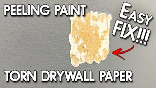 How to Fix a Drywall Paper or Repair Flaking/Peeling Paint