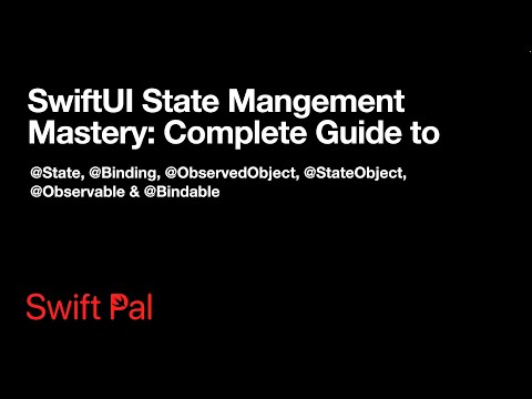 SwiftUI @State, @Binding, @Observable, @Bindable & More Explained in 5 Minutes