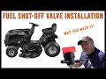 Upgrade Your Lawn Tractor With A Fuel Shut-off Valve: Easy Installation Guide!
