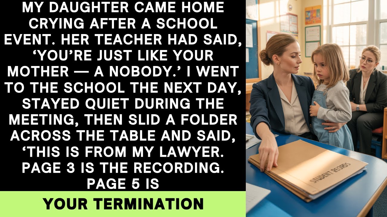 She Called Me a Nobody in Front of My Daughter. The Next Day, I Handed Her Termination Papers