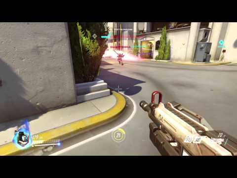 Overwatch Beta gameplay pt29 - Focus on Bastion, Insane Turret Damage!