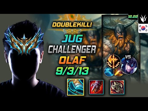 Challenger Jungle Olaf Build Stridebreaker Conqueror - Olaf Jungle vs Sejuani - LOL KR 12.22