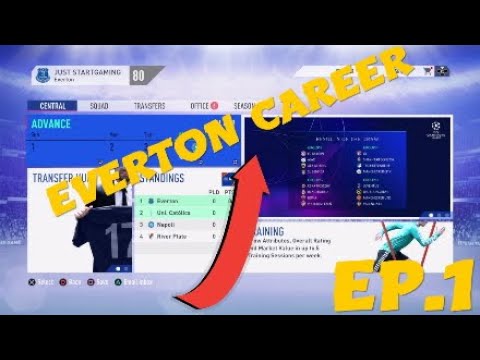 FIFA 19 EVERTON CAREER MODE #1 - WINNING A CUP!?!?