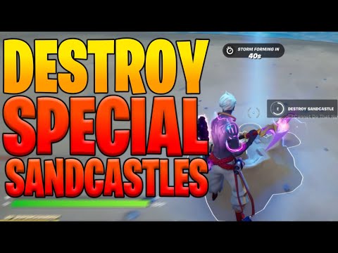 Where to DESTROY SPECIAL SANDCASTLES in Fortnite Chapter 2 Season 6 Week10