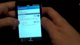 Adding Email Accounts in BlackBerry 10