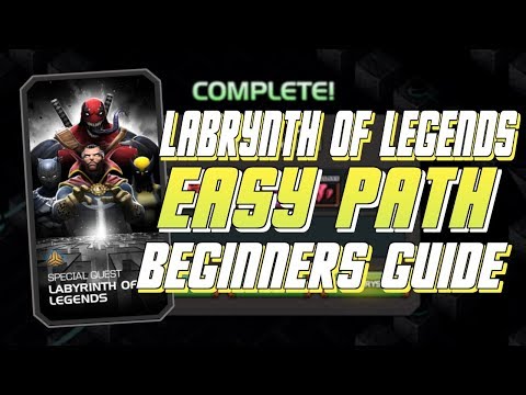 Labrynth of Legends - Easy Path - Guide For Beginners | Marvel Contest of Champions