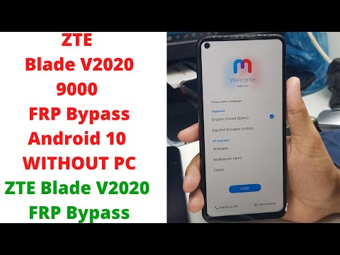 ZTE Blade V2020 9000 FRP Bypass Android 10 | zte blade v2020 frp bypass | zte 9000 frp bypass
