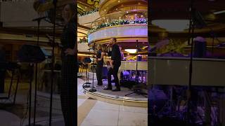 Entertainment in Piazza on Royal Princess cruise #royalprincesscruise #cruiseentertainment