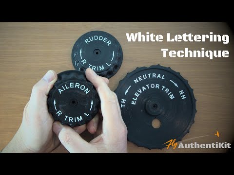 Add white lettering to your 3D printed parts