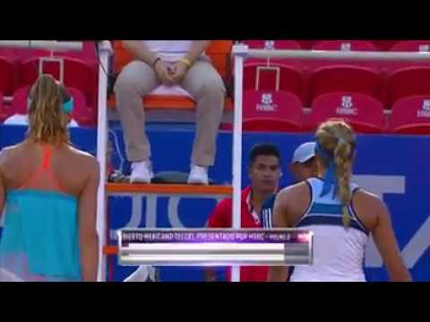 Monica Puig a 4os del Abierto Mexicano de Tenis