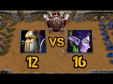12 Footmen vs 16 Archers - WarCraft III Retro Battles