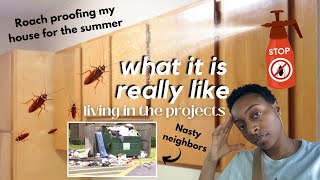 Living in the PROJECTS w/ roaches & nasty neighbors | My most VULNERABLE video EVER | PART ONE