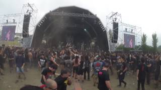 Discharge - looking at pictures of genocide @ Vagos Metal Fest 2016, Portugal