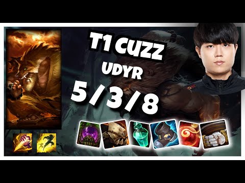 Udyr vs Taliyah T1 Cuzz JUNGLE (5/3/8) - v11.2