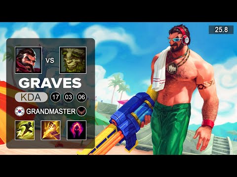 Graves vs Ivern Jungle - KR Challenger - Patch 25.8 Season 15