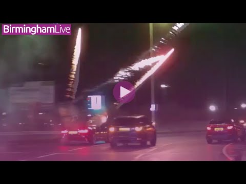 Driver shoots fireworks from car in Audi police chase