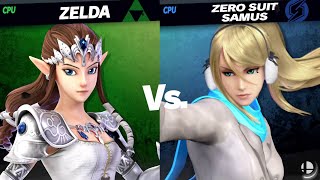 Zelda (White TP) vs ZSS (Winter) [KittyFanatic2005 Req]: SSBU Mods -By SquidEnthusiast/cybertron231