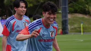 サッカー日本代表に遠藤航、冨安健洋、板倉滉がついに合流！実戦形式やスローイン確認でアイスランド代表戦へ照準【練習レポート】