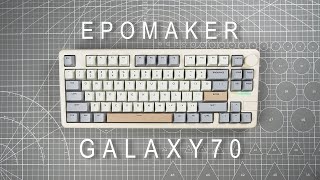 Epomaker Galaxy70 Mechanical Keyboard Sound Test & Teardown ASMR