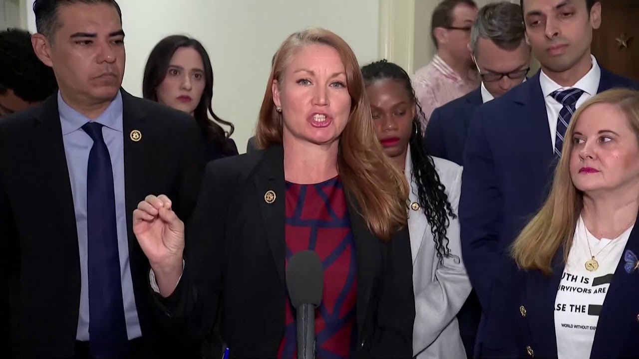'End the cover-up,' lawmakers say outside Pam Bondi hearing on Epstein files investigation